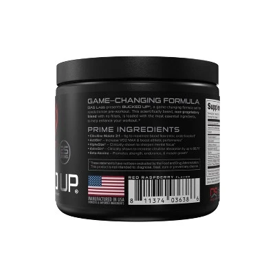 Bucked Up Pre-Workout Supplement Powder - Red Raz - 9.35oz 3 Bucked Up Pre-Workout Supplement Powder - Red Raz - 9.35oz