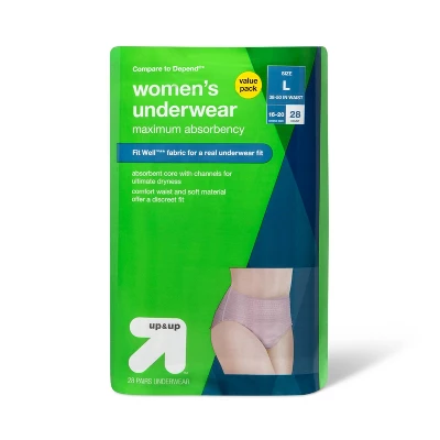 Incontinence Underwear For Women - Unscented - Maximum Absorbency - Up & Up™ 12 Incontinence Underwear For Women - Unscented - Maximum Absorbency - Up & Up™ - Image 10