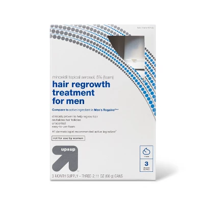 Foam Hair Regrowth Treatment For Men - 2.11oz/3ct - Up & Up™ 4 Foam Hair Regrowth Treatment For Men - 2.11oz/3ct - Up & Up™ - Image 2