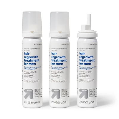 Foam Hair Regrowth Treatment For Men - 2.11oz/3ct - Up & Up™ 6 Foam Hair Regrowth Treatment For Men - 2.11oz/3ct - Up & Up™ - Image 4