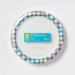 Up & Up Disposable Plate 10" - Checkered - 24ct - Up&up™ -Care Wellness Store GUEST 16328b49 5850 403d b436 1f8d6cd490a9