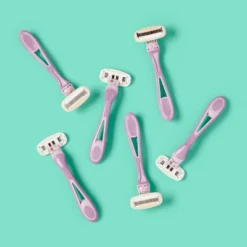 Up & Up Moisturizing Halo Women's 5-Blade Disposable Body Razors - 6ct - Up&up™