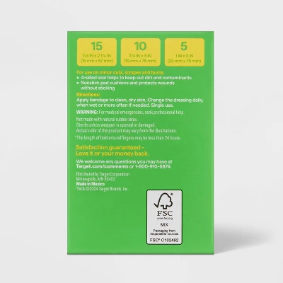 Up & Up Skin Tone Assorted Size Flexible Bandages - Brown - 30ct - Up&up™ 4 Up & Up Skin Tone Assorted Size Flexible Bandages - Brown - 30ct - Up&up™ - Image 2