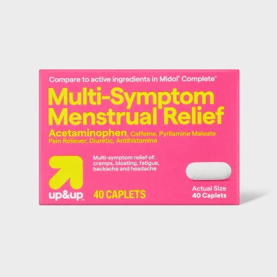 Up & Up Multi-Symptom Acetaminophen Menstrual Pain Reliever - 40ct - Up&up™ 5 Up & Up Multi-Symptom Acetaminophen Menstrual Pain Reliever - 40ct - Up&up™ - Image 3