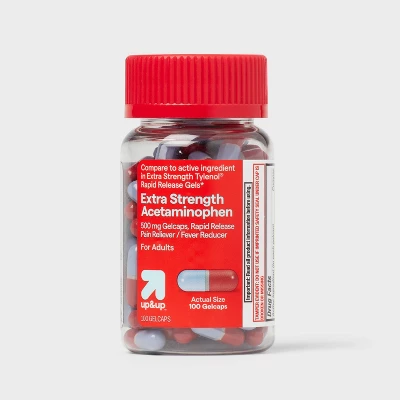 Up & Up Acetaminophen Extra Strength Pain Reliever + Fever Reducer Quick Release Gelcaps - Up&up™ 8 Up & Up Acetaminophen Extra Strength Pain Reliever + Fever Reducer Quick Release Gelcaps - Up&up™ - Image 6