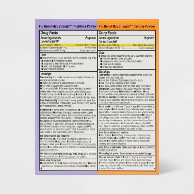 Up & Up Multi-Symptom Max Flu Relief Day And Night Combo Pack Powder - Acetaminophen - Honey Lemon - 12ct - Up&up™ 4 Up & Up Multi-Symptom Max Flu Relief Day And Night Combo Pack Powder - Acetaminophen - Honey Lemon - 12ct - Up&up™ - Image 2
