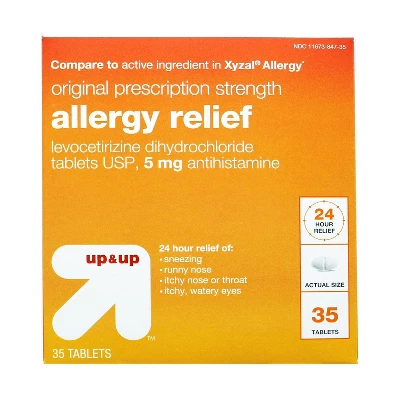 Levocetirizine Allergy Relief Tablets - Up & Up™ 5 Levocetirizine Allergy Relief Tablets - Up & Up™ - Image 3