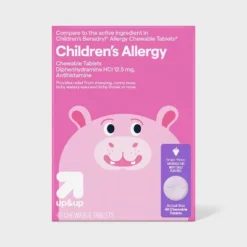 Up & Up Children's Allergy Relief Chewable Tablet - Grape - Diphenhydramine HCl - 48ct - Up&up™ -Care Wellness Store GUEST 802ff08d 9371 49bc 9869 b922d7b2a0eb