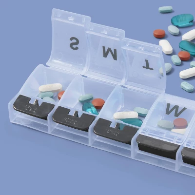 Up & Up Push Button Pill Planner - XL - Up&up™ 3 Up & Up Push Button Pill Planner - XL - Up&up™