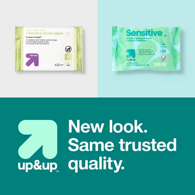 Up & Up Sensitive Ultra-Soft Makeup Remover Cleansing Towelettes - Unscented - 25ct - Up&up™ 7 Up & Up Sensitive Ultra-Soft Makeup Remover Cleansing Towelettes - Unscented - 25ct - Up&up™ - Image 5