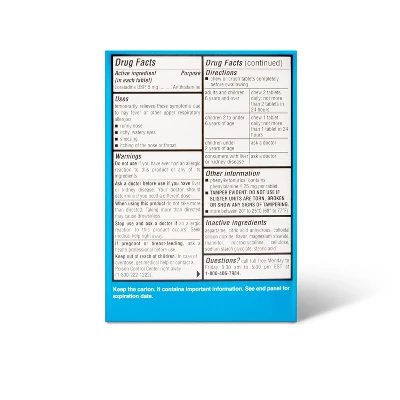 Children's Loratadine Allergy Relief Chewable Tablets - Grape - 30ct - Up & Up™ 4 Children's Loratadine Allergy Relief Chewable Tablets - Grape - 30ct - Up & Up™ - Image 2
