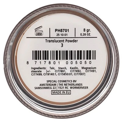 Translucent Powder - 3 By Make-Up Studio For Women 0.28 Oz Powder 4 Translucent Powder - 3 By Make-Up Studio For Women 0.28 Oz Powder - Image 2