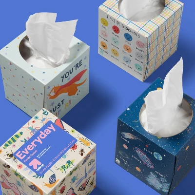 Up & Up Everyday Ultra Soft Facial Tissue - Kids Designs - Up&up™ 3 Up & Up Everyday Ultra Soft Facial Tissue - Kids Designs - Up&up™