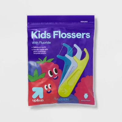 Up & Up Flossers Kids' Berry - 75ct - Up&up™ 6 Up & Up Flossers Kids' Berry - 75ct - Up&up™ - Image 4