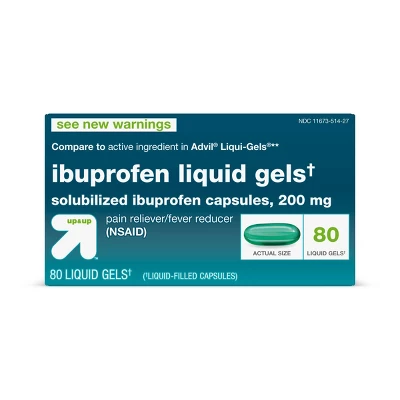 Ibuprofen (NSAID) Pain Reliever & Fever Reducer Softgels - Up & Up™ 8 Ibuprofen (NSAID) Pain Reliever & Fever Reducer Softgels - Up & Up™ - Image 6