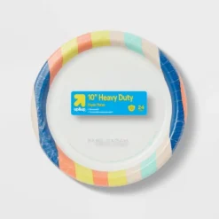 Up & Up Disposable Plate 10" - Stripes - 24ct - Up&up™ -Care Wellness Store GUEST cc5cc203 1071 41a7 9b26 4334f80b50e1