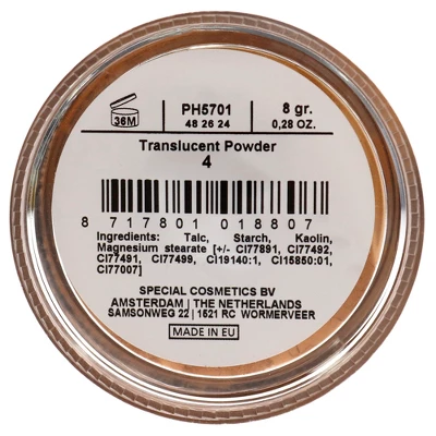 Translucent Powder - 4 By Make-Up Studio For Women 0.28 Oz Powder 3 Translucent Powder - 4 By Make-Up Studio For Women 0.28 Oz Powder