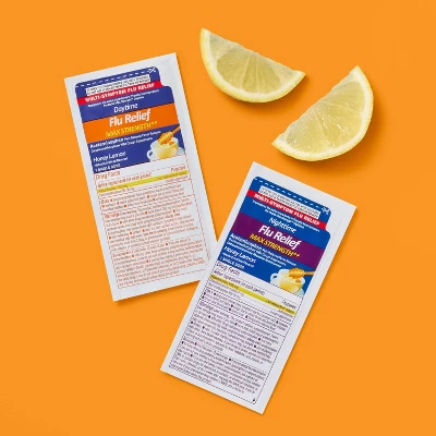 Up & Up Multi-Symptom Max Flu Relief Day And Night Combo Pack Powder - Acetaminophen - Honey Lemon - 12ct - Up&up™ 3 Up & Up Multi-Symptom Max Flu Relief Day And Night Combo Pack Powder - Acetaminophen - Honey Lemon - 12ct - Up&up™