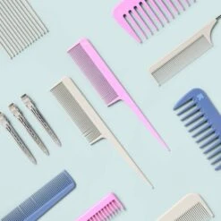 Up & Up Tail Styling Combs - 2pc - Pink And Gray - Up&up™