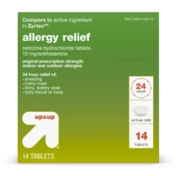 Up & Up Cetirizine Hydrochloride Allergy Relief Tablets - Up&up™ -Care Wellness Store GUEST ff4c95fe df9f 4764 8d0a 9c9f5075f11c